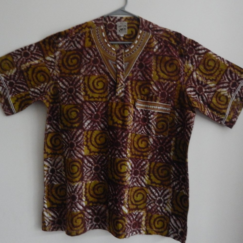 Men shirt African pattern